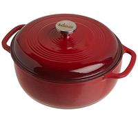 Lodge Cocotte en Fonte/Porcelaine émaillée Rouge 5,68 l