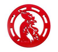 Lodge Dessous de Plat en Fonte émaillée Motif Coq Rouge 20,3 cm