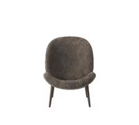 Lodge Fauteuil Chêne Foncé/Bouclé