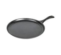 Lodge| Grande crêpière en fonte naturelle 26cm | Sain et sans PFAS | Tous feux dont induction, four & BBQ | Made in USA