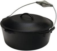 Lodge L12D03 Fonte Pré-assaisonnée 9 Quart Casserole Avec Couvercle