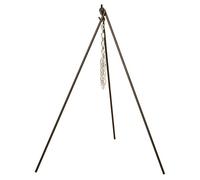 Lodge Trépied de camping pour marmite en Fer, Ronde, Cherry Red, 110,5 cm de haut, pour four à Dutch de 12 oz