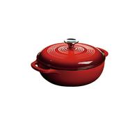 Lodge - Marmite en fonte émaillée - rouge 2.8L