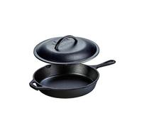 Lodge - Poêle + couvercle en fonte naturelle 26cm - Tous feux - Made in USA