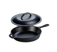 Lodge - Poêle + couvercle en fonte naturelle 26cm - Tous feux - Made in USA