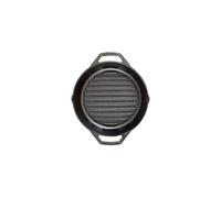 Lodge Poêle grill à double poignée Fonte naturelle Ø 26cm Sain et sans PFAS Tous feux dont induction, four & BBQ Made in USA