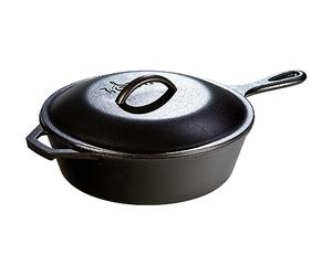 Lodge Poêle Profonde en Fonte pré-enduite de 3 litres avec Couvercle