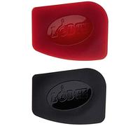 Lodge SCRAPERPK Lot de 2 grattoirs en polycarbonate durable Rouge et noir