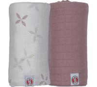 Lodger Lingettes Hydrophiles - 2 pièces- 110 x 110 cm - Matcha - Poudre / Rose | Grandes Couches Hydrophiles