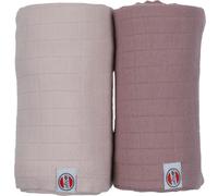 Lodger Lingettes Hydrophiles - 2 pièces - 110 x 110 cm - Poudre / Rose | Grandes Couches Hydrophiles