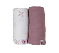 Lodger Lot de 2 langes hydrophiles - Polyvalentes - Extrêmement douces - 110 x 110