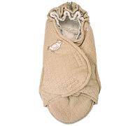 Lodger Poche universelle pour pieds - Folklore Bunker - 100% Polaire - Beige - Chaud - Double couche - 0-36 Mois