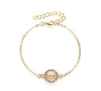 LODMLOER Douze Signe Étoile Bracelet Bracelet Avec Diamants - Bracelet Découpé Rond À La Mode, Bélier Taureau Gémeaux Cancer Lion Signe Du Zodiaque Bijoux Étudiant Couple Cadeau