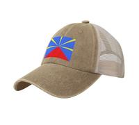 LODMLOER Drapeau De L'Île De La Réunion Casquette de Baseball Unisexe | Protection Anti-UV, Maille Respirante, Réglable | Fierté Nationale Casquettes Idéale pour Été & Outdoor