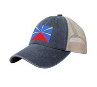 LODMLOER Drapeau De L'Île De La Réunion Casquette de Baseball Unisexe | Protection Anti-UV, Maille Respirante, Réglable | Fierté Nationale Casquettes Idéale pour Été & Outdoor