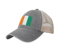 LODMLOER Retro Casquette de Baseball - Drapeau De La Côte D'Ivoire Baseball Cap à Mesh Respirant Culture Nationale Trucker Cap Décontractée et Confortable Chapeaux pour Homme Femme