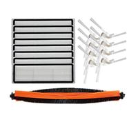 Lodokdre 17 pièces de rechange pour aspirateur robot Pro Filtre HEPA lavable Brosse principale Kit d'accessoires