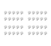 Lodokdre 40 clips de fixation de portière de voiture blancs pour 206 207 1007 307