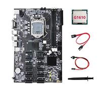 Lodokdre B75 ETH Mining Carte mère 12 PCIE + G1610 CPU + câble + câble interrupteur + pâte temps de charge LGA1155 B75 BTC Carte mère