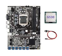 Lodokdre B75 ETH Mining Carte mère + G530 CPU + Câble Switch LGA1155 12 PCIE vers USB Adaptateur MSATA DDR3 B75 USB BTC Carte mère