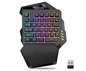 Lodokdre de MéCanique à Une Main Mini ContrôLeur de de Portable -éClairé RGB pour PC