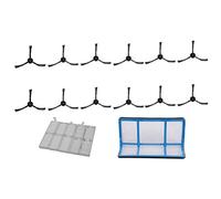 Lodokdre Filtre à poussière primaire brosse latérale efficace pour aspirateur robot V5 V5S V3 V3S V5Pro V50 V55 X5 V5S Pro