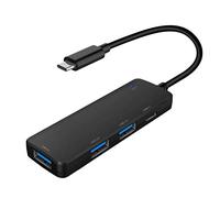 Lodokdre Hub USB C 4 ports type C vers USB 2.0 Hub USB C Port de charge Ultra Slim Portable USB C Splitter pour PC Portable Pro