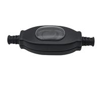 Lodokdre Interrupteur Étanche 3A 250V 8Mm IP65 Argent Double Coupe Interrupteur Anti-Poussière Noir Bouton Poussoir Manuel