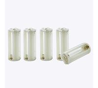 Lodokdre Lampe de poche cylindrique 3 piles AAA en plastique Support Boîte de 5 pièces