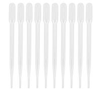 Lodokdre Lot de 10 pipettes jetables en plastique 3 ml avec embout pipette