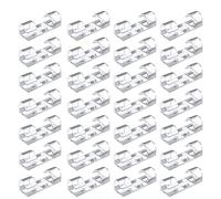 Lodokdre Lot de 100 pinces de câble ordinaires avec coussin auto-adhésif solide en plastique pour gestion des câbles Transparent