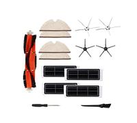 Lodokdre Lot de 15 filtres HEPA pour S50-S55 S5 Max, Xiaowa E2 E3 E4 Filtre HEPA principal Buste Côtés Brosse