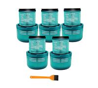 Lodokdre Lot de 5 filtres HEPA lavables pour aspirateur V15 V11 Sv14 Accessoires de rechange avec brosse de nettoyage