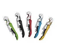 Lodokdre Lot de 5 tire-bouchons très résistants avec coupe-capsule et ouvre-bouteille pour serveurs, maison