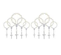 Lodokdre Lot de 60 perles de baptême chapelet de baptême