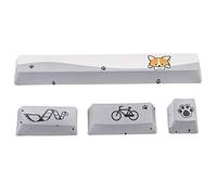 Lodokdre PBT Keycaps Ensemble de touches de mécanique (espace 6,25 U + ESC + entrée + entrée numérique) - Gris