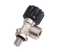 Lodokdre PCP Scuba Diving Valve M18X1.5 30MPa Filling Station Refill Adaptateur pour bouteille d'oxygène en fibre de Noir