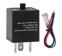 Lodokdre Relais de Clignotant à LED, Clignotant de Clignotant de Relais de Clignotant à LED RéGlable 12V 3 Broches pour Automobile