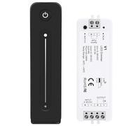 Lodokdre Variateur d'intensité LED 12 V 5 V 24 V 36 V 8 A PWM sans fil avec réglage de la luminosité 2,4 G Télécommande de contact pour bande LED monocouleur