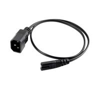 Lodoot Câble mâle vers femelle C14 vers cordon de conversion, facile à utiliser, câble d'alimentation pratique, câble d'alimentation essentiel