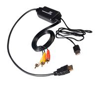 Lodoot Convertisseurs vidéo 1080p vers HDTV Adaptateur vidéo vers HDTV pour lecteurs de musique et consoles de jeux Adaptateur Plug and Play facile