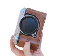 Lodoot Demi-étui de rangement en cuir synthétique pour appareil photo XM5 offrant un changement rapide de la batterie sans enlever la moitié de l'étui en cuir