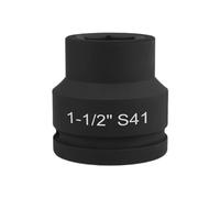 Lodoot Douille robuste de 3,8 cm - Douille 1/2" - 38 mm de long - En acier CrMo - Tête de clé pneumatique
