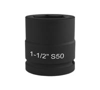 Lodoot Douille robuste de 3,8 cm - Douille 1/2" - 38 mm de long - En acier CrMo - Tête de clé pneumatique