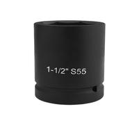 Lodoot Douille robuste de 3,8 cm - Douille 1/2" - 38 mm de long - En acier CrMo - Tête de clé pneumatique