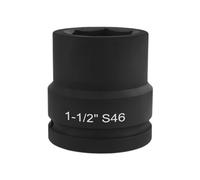 Lodoot Douille robuste de 3,8 cm - Douille 1/2" - 38 mm de long - En acier CrMo - Tête de clé pneumatique