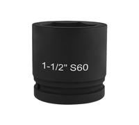 Lodoot Douille robuste de 3,8 cm - Douille 1/2" - 38 mm de long - En acier CrMo - Tête de clé pneumatique