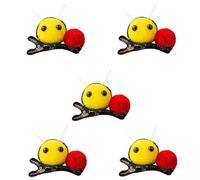 Lodoot Épingle à cheveux en peluche pour fille - Abeille jaune - Pince à cheveux latérale - Décoration de famille - Barrettes à cheveux - Jolie petite abeille