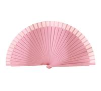 Lodoot Éventail pliable en bois espagnol, couleur unie, moderne, classique, vintage, pour danse, perfornamnce, fête, couleur unie