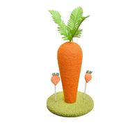 Lodoot Grattoir en forme de carotte avec base pour petits chatons en sisal naturel pour chats d'intérieur